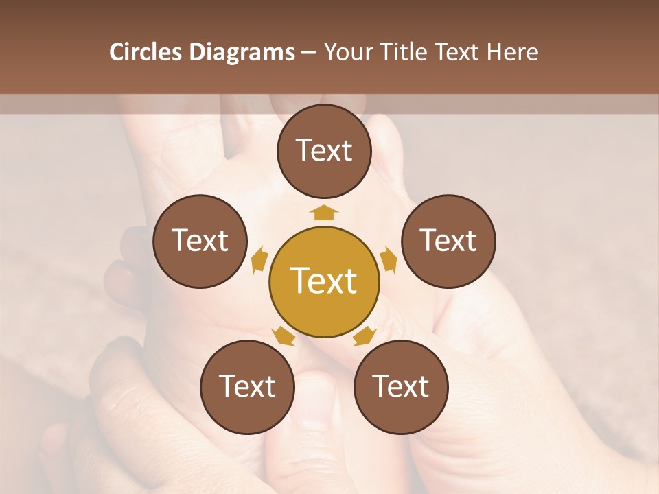 Hand Organic Foot PowerPoint Template