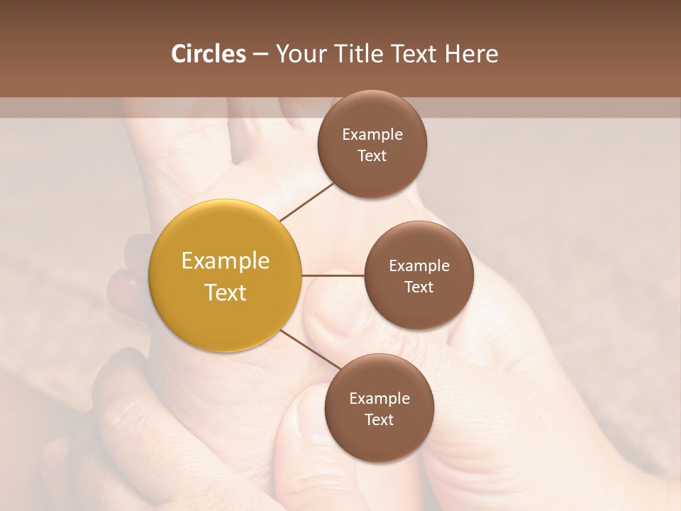 Hand Organic Foot PowerPoint Template