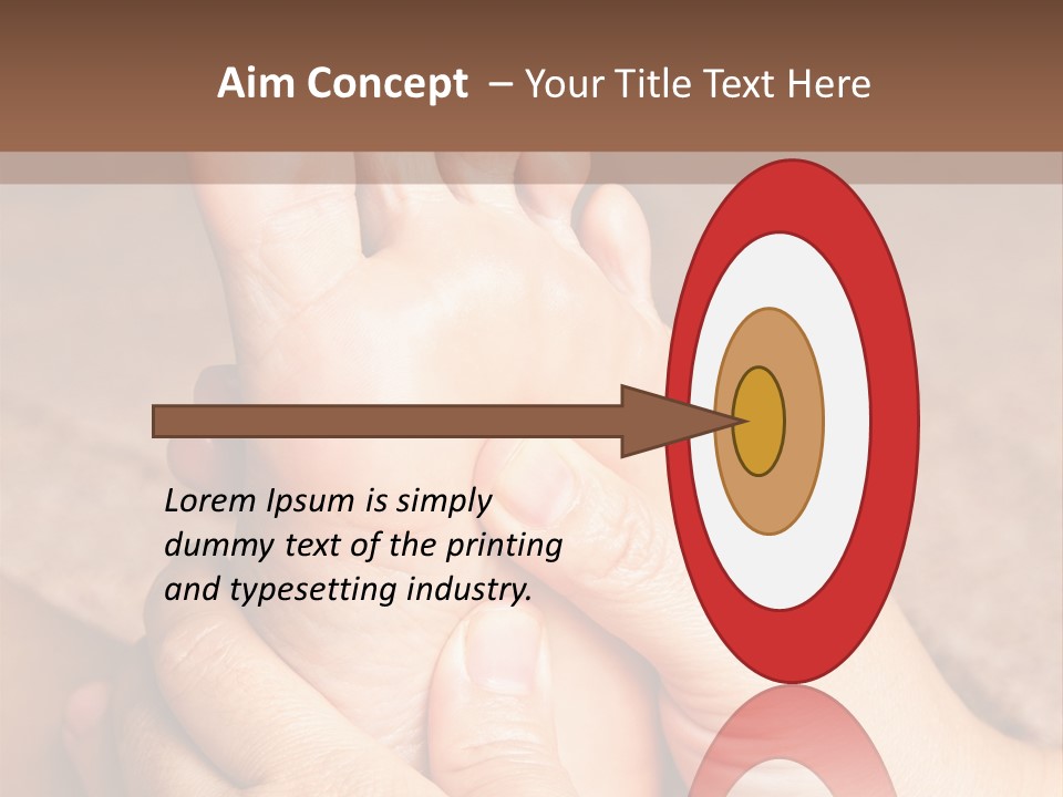 Hand Organic Foot PowerPoint Template