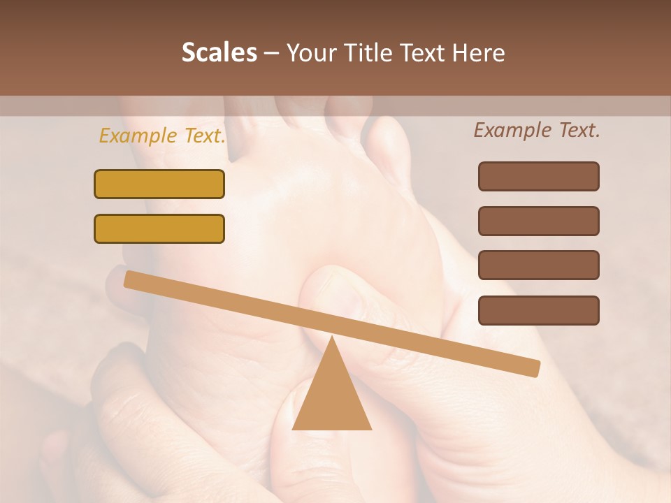 Hand Organic Foot PowerPoint Template