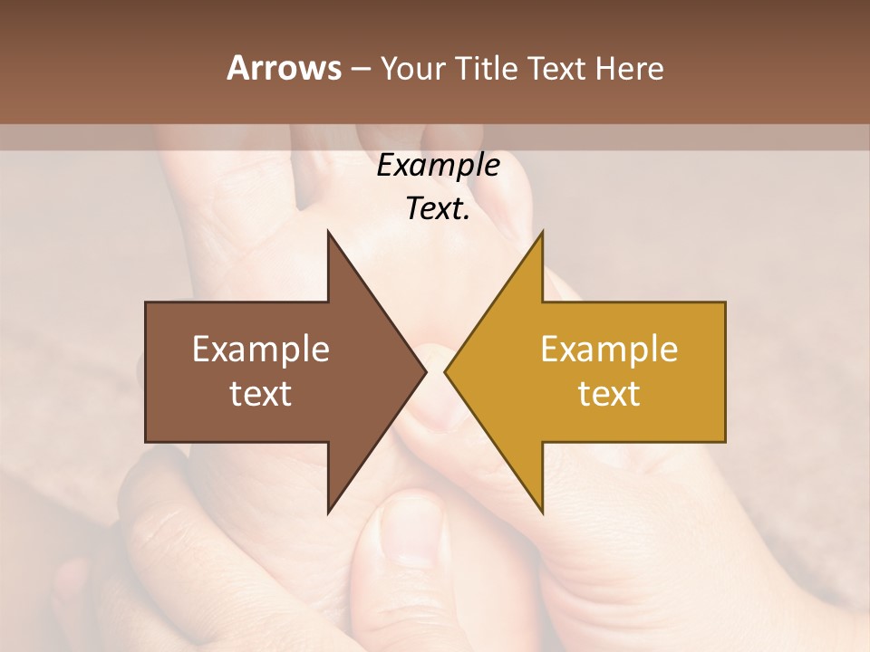 Hand Organic Foot PowerPoint Template