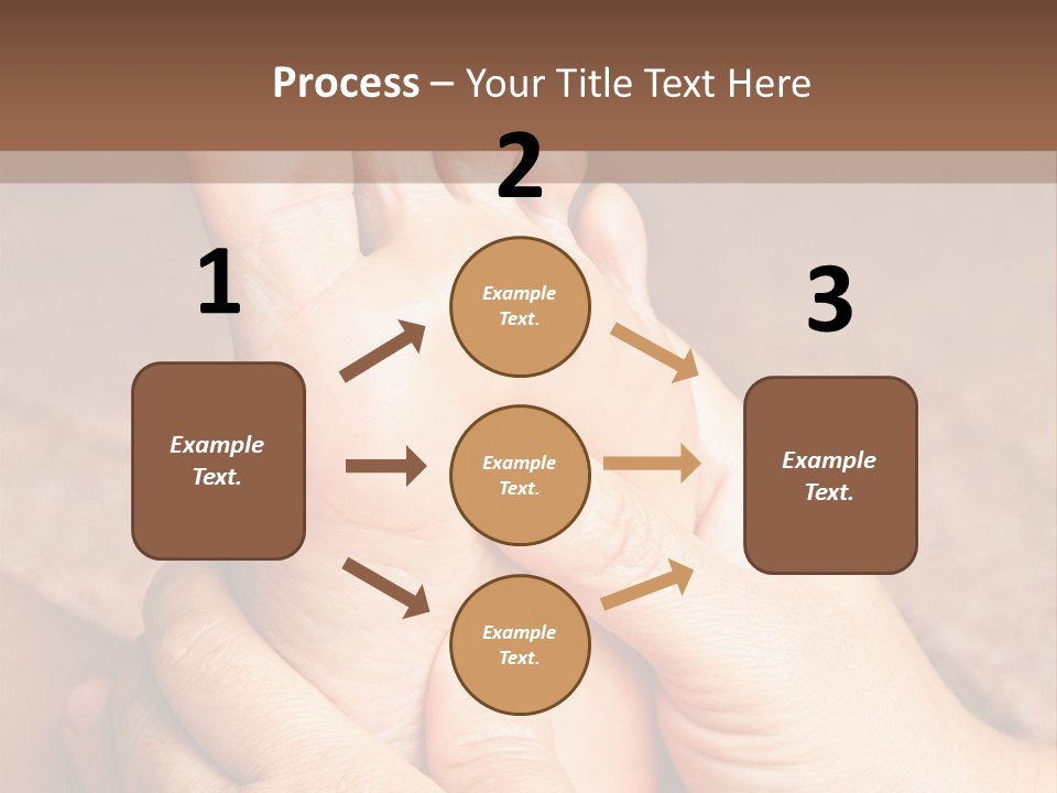 Hand Organic Foot PowerPoint Template