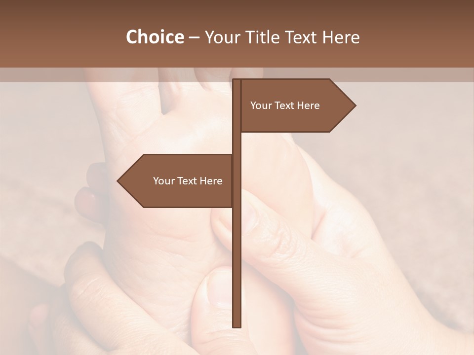 Hand Organic Foot PowerPoint Template