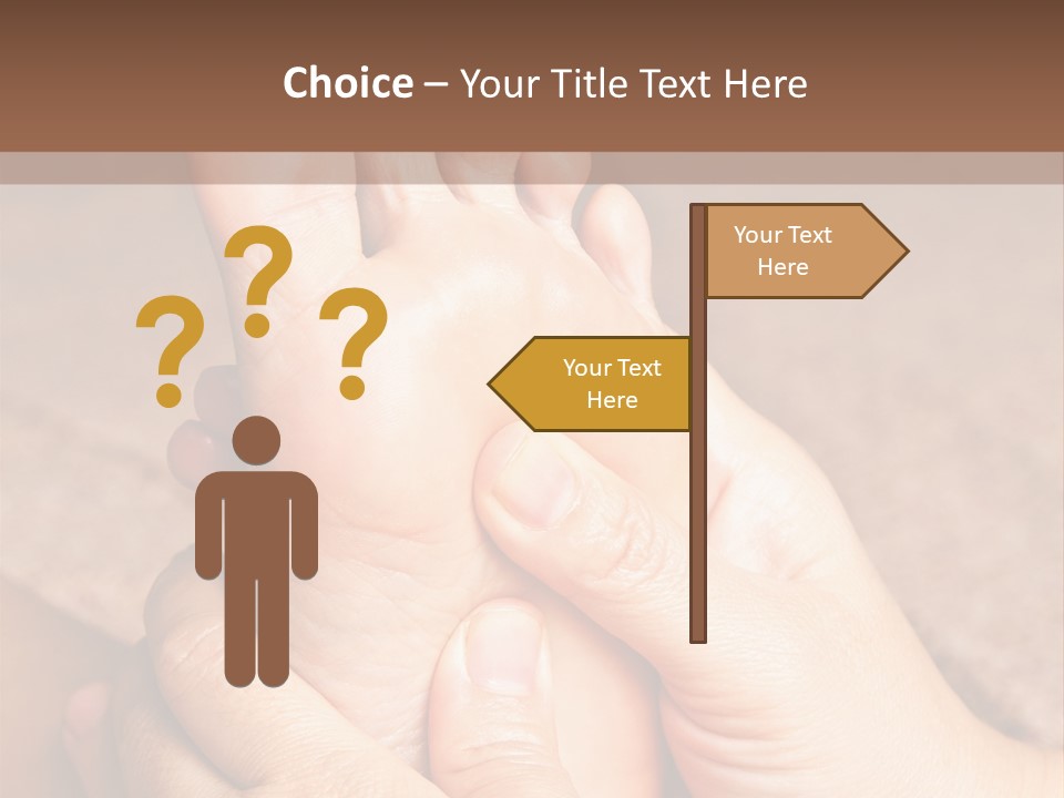 Hand Organic Foot PowerPoint Template