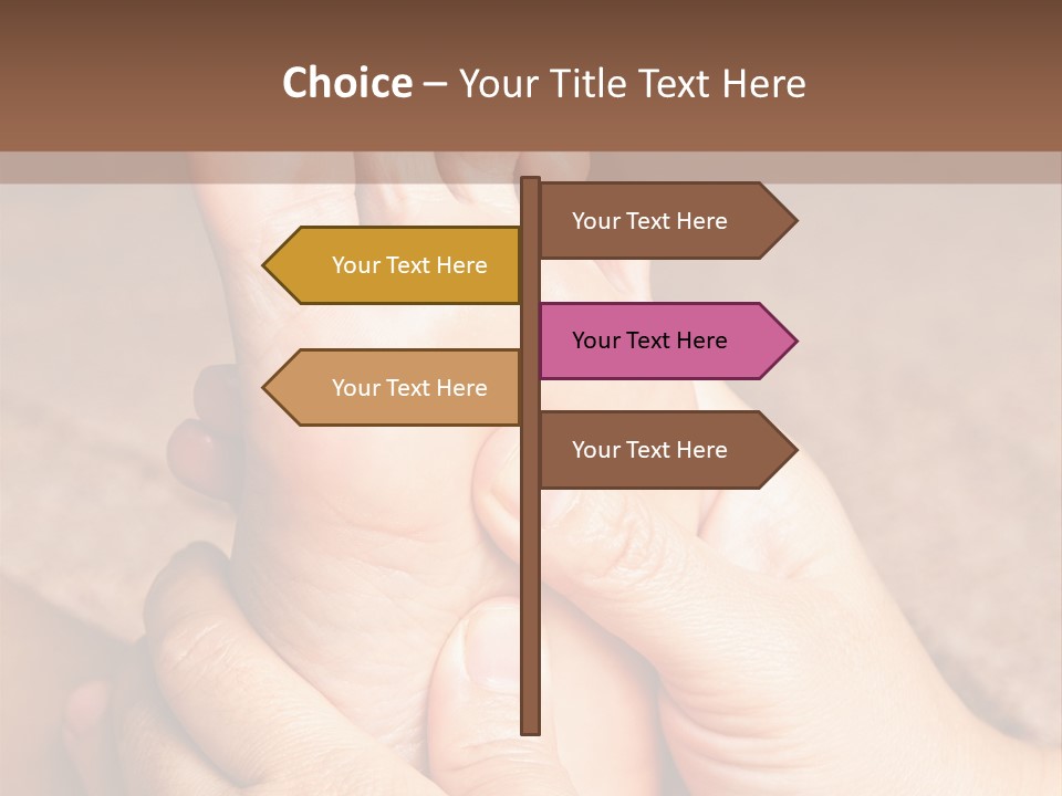 Hand Organic Foot PowerPoint Template