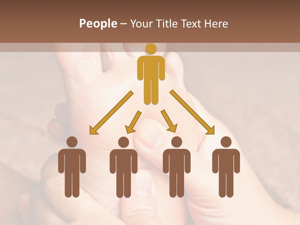 Hand Organic Foot PowerPoint Template