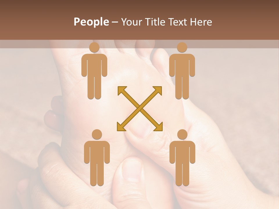 Hand Organic Foot PowerPoint Template