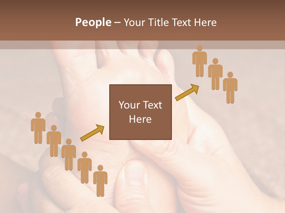 Hand Organic Foot PowerPoint Template