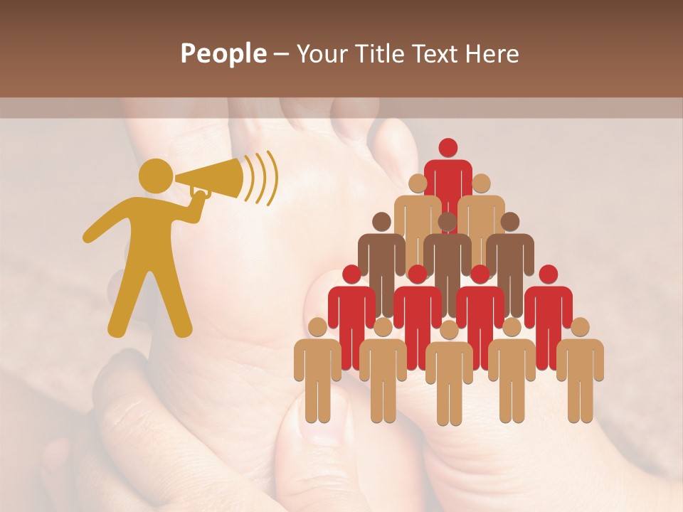 Hand Organic Foot PowerPoint Template