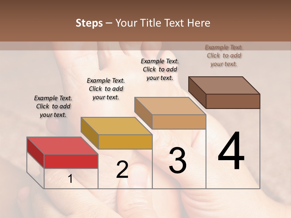 Hand Organic Foot PowerPoint Template