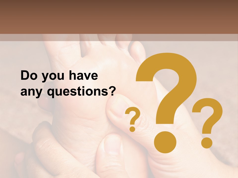 Hand Organic Foot PowerPoint Template