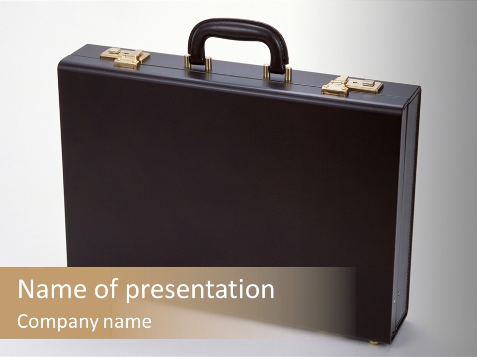 Empty Journey Black PowerPoint Template