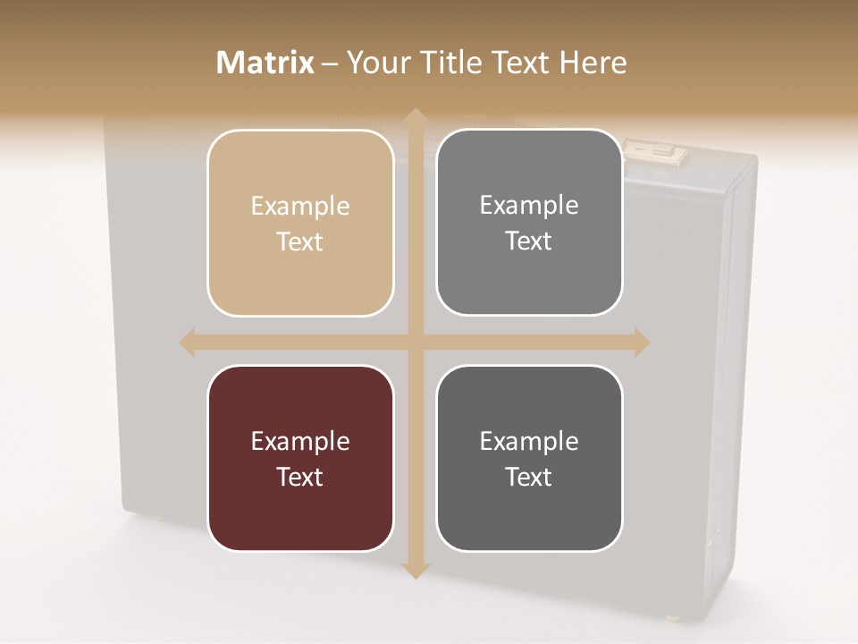 Empty Journey Black PowerPoint Template