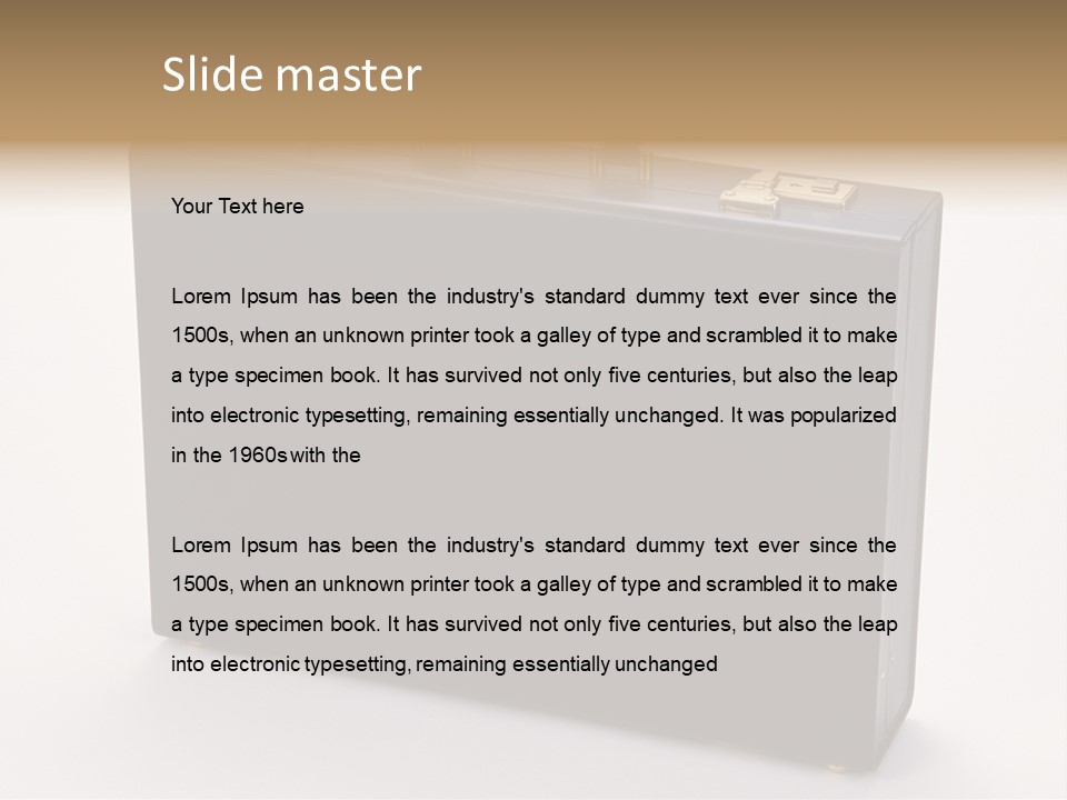 Empty Journey Black PowerPoint Template