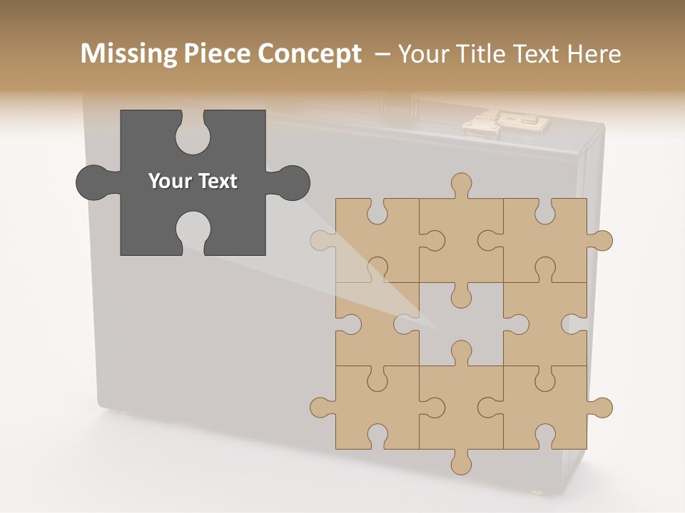 Empty Journey Black PowerPoint Template