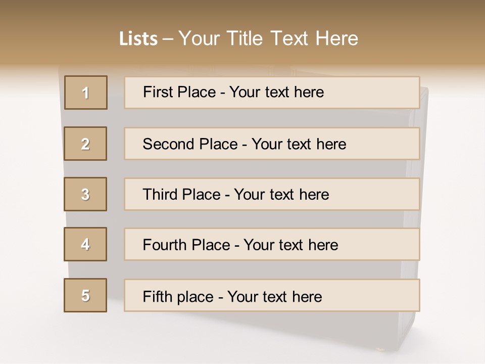 Empty Journey Black PowerPoint Template