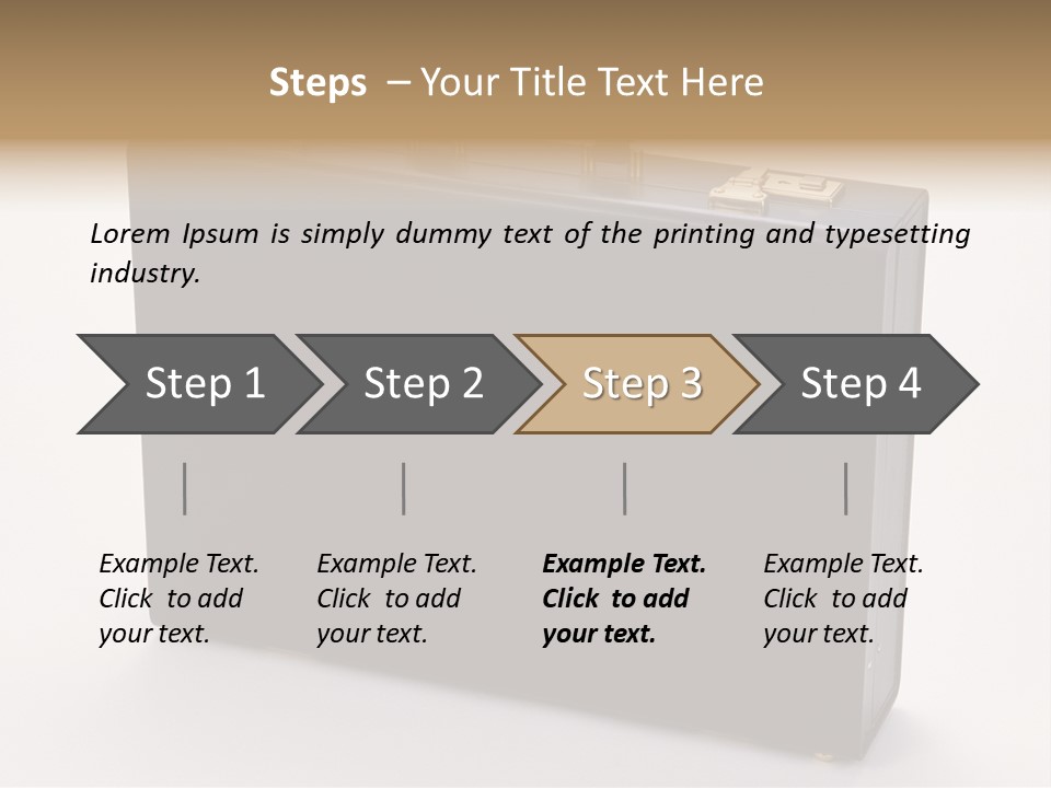 Empty Journey Black PowerPoint Template