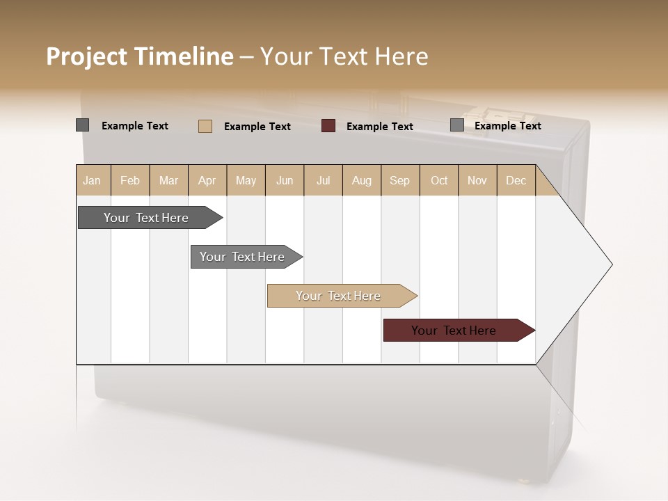 Empty Journey Black PowerPoint Template