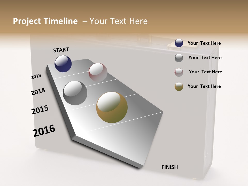 Empty Journey Black PowerPoint Template