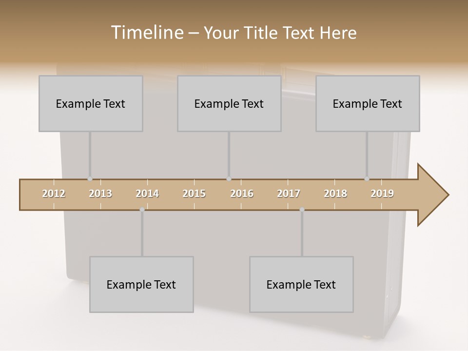 Empty Journey Black PowerPoint Template