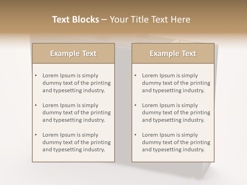 Empty Journey Black PowerPoint Template