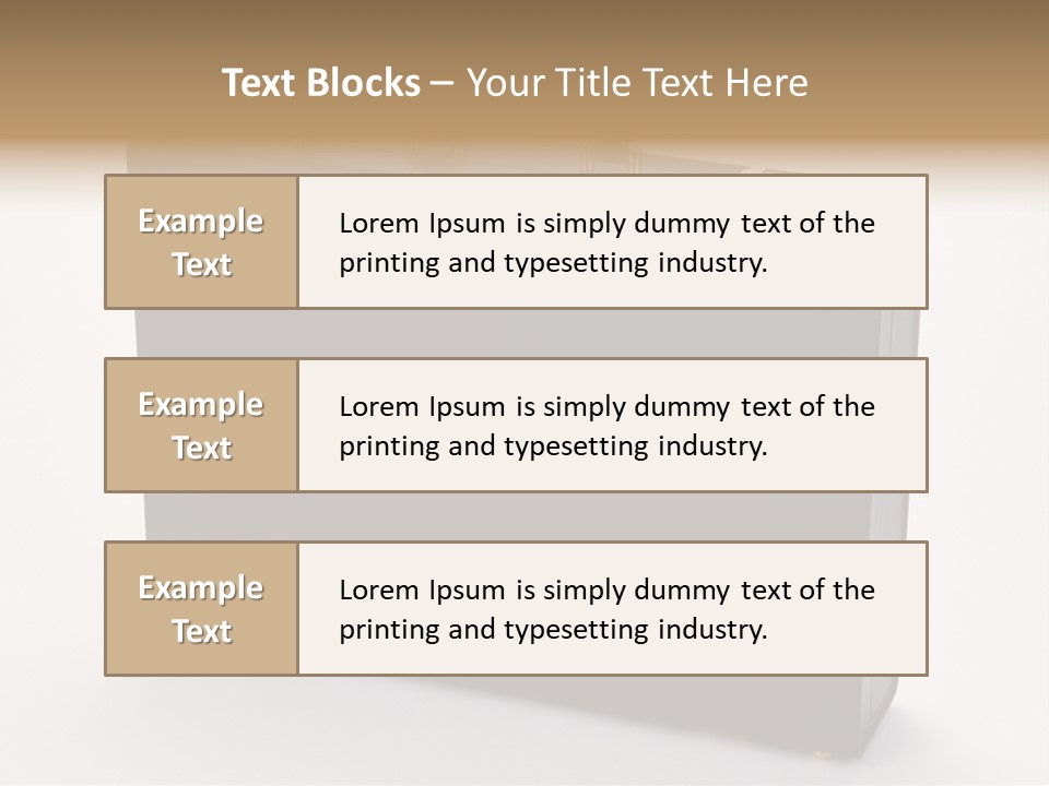 Empty Journey Black PowerPoint Template