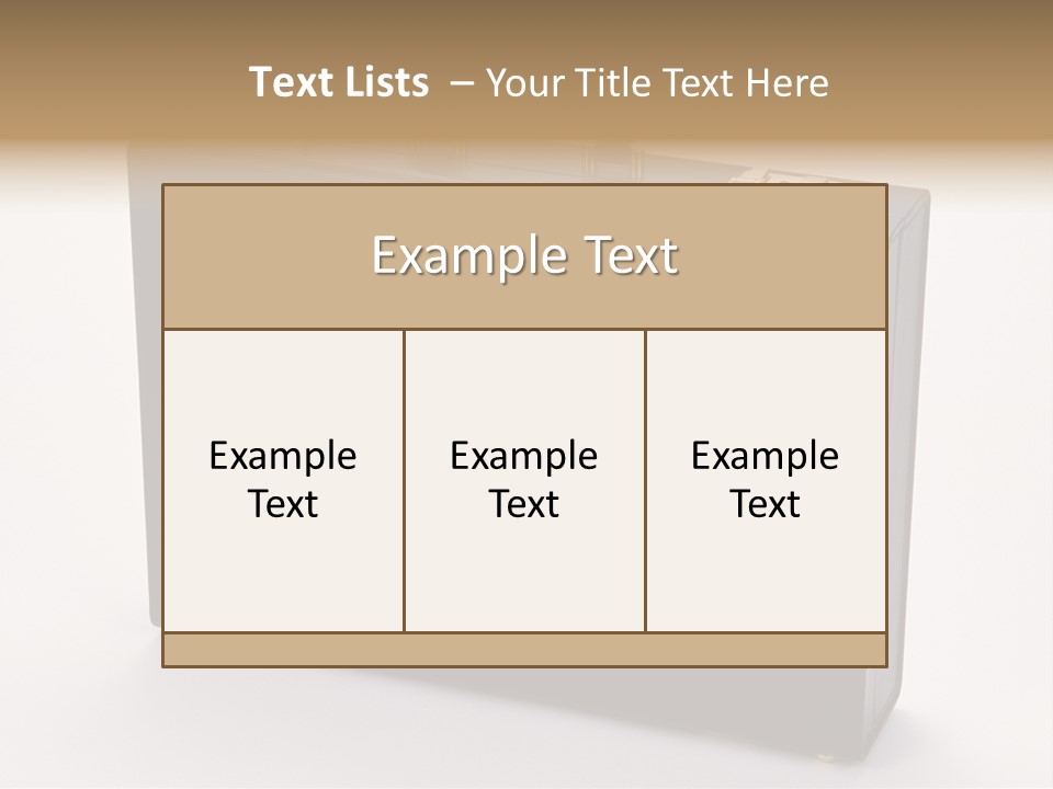 Empty Journey Black PowerPoint Template