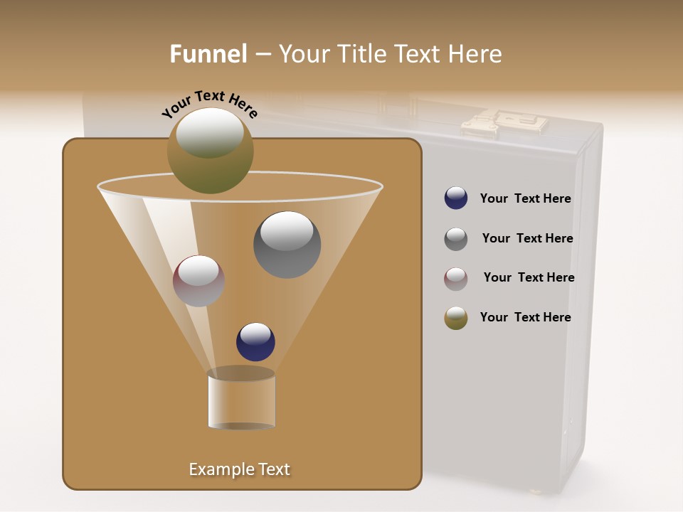 Empty Journey Black PowerPoint Template