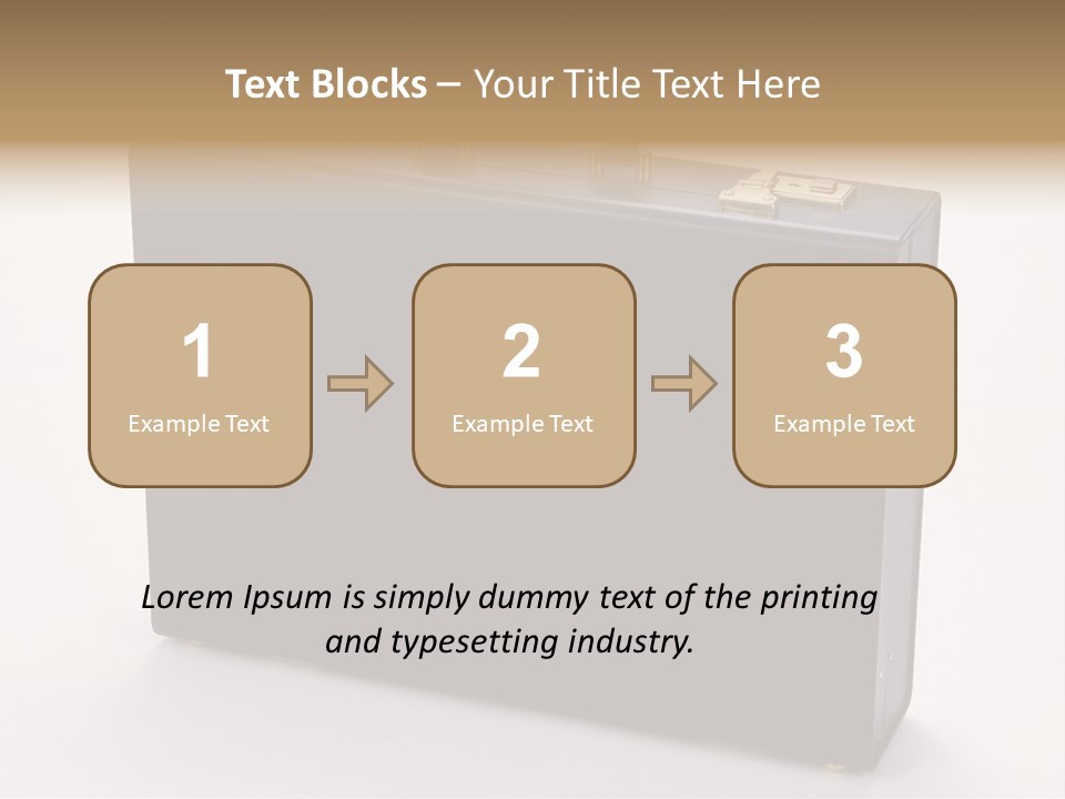 Empty Journey Black PowerPoint Template