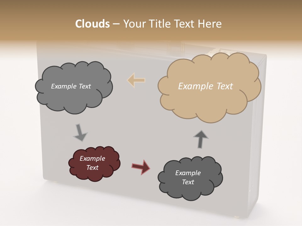 Empty Journey Black PowerPoint Template