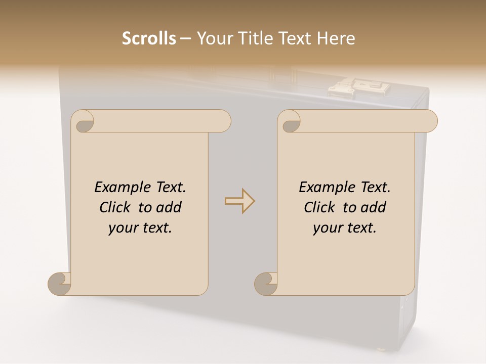 Empty Journey Black PowerPoint Template