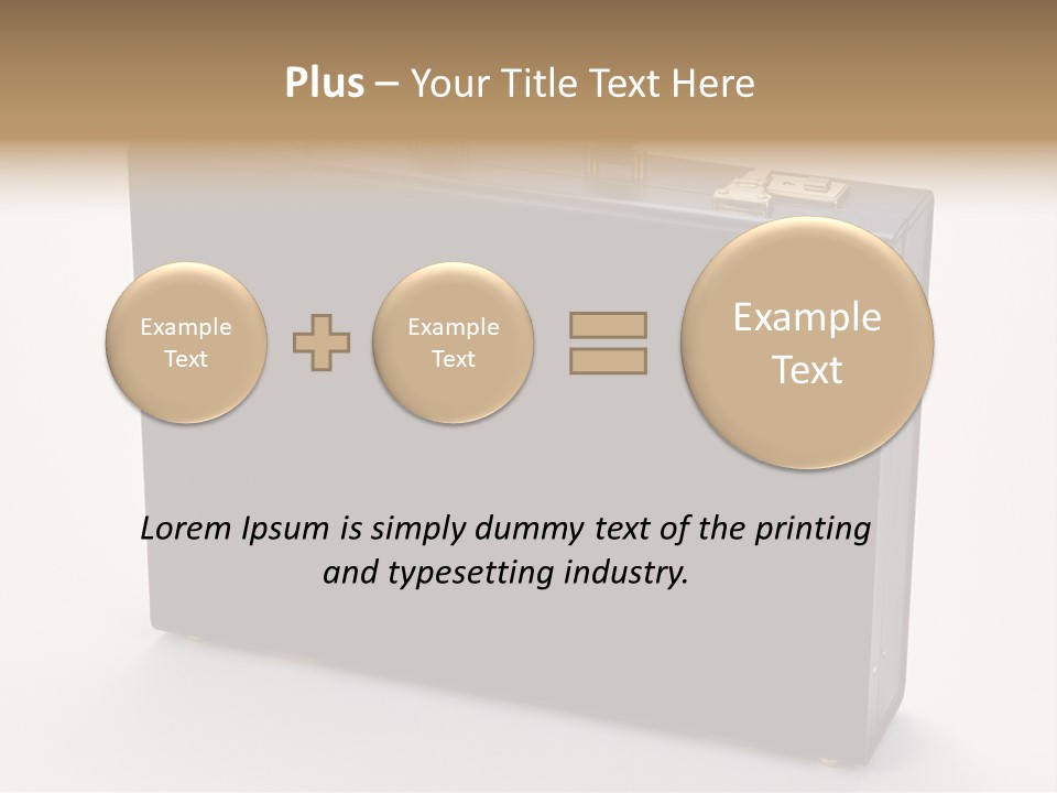 Empty Journey Black PowerPoint Template
