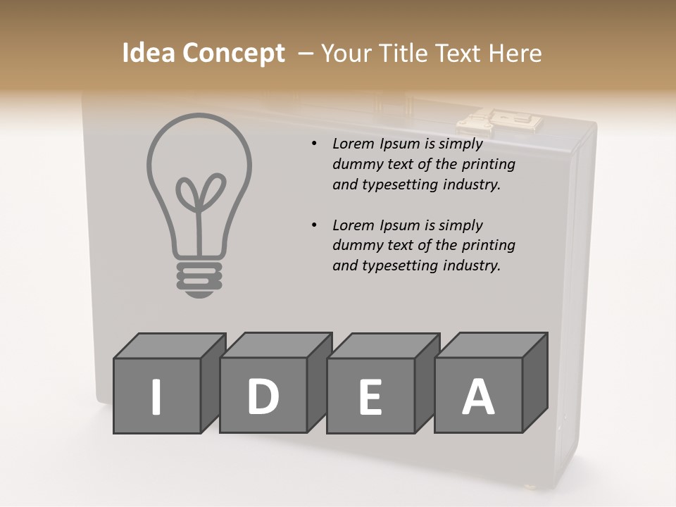 Empty Journey Black PowerPoint Template