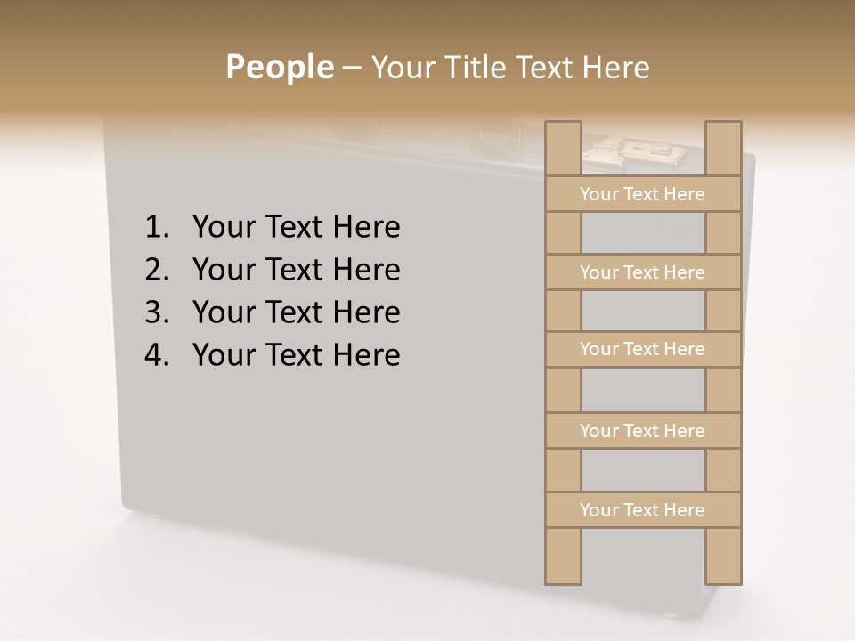 Empty Journey Black PowerPoint Template