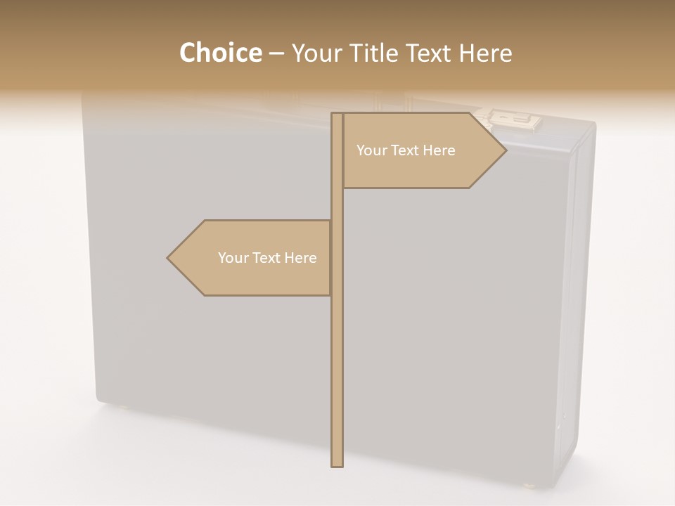Empty Journey Black PowerPoint Template