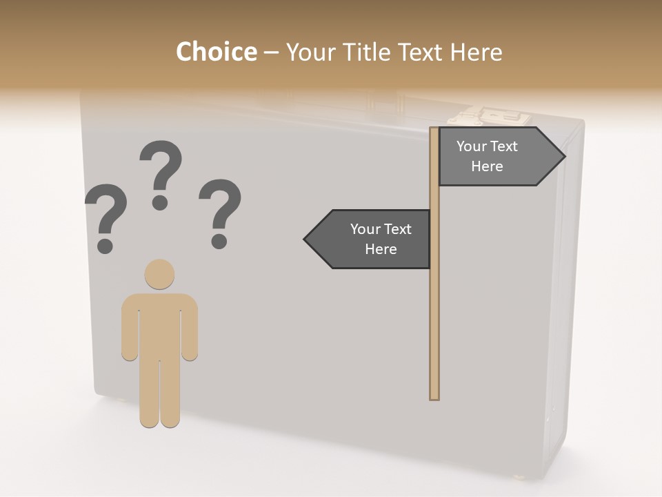 Empty Journey Black PowerPoint Template