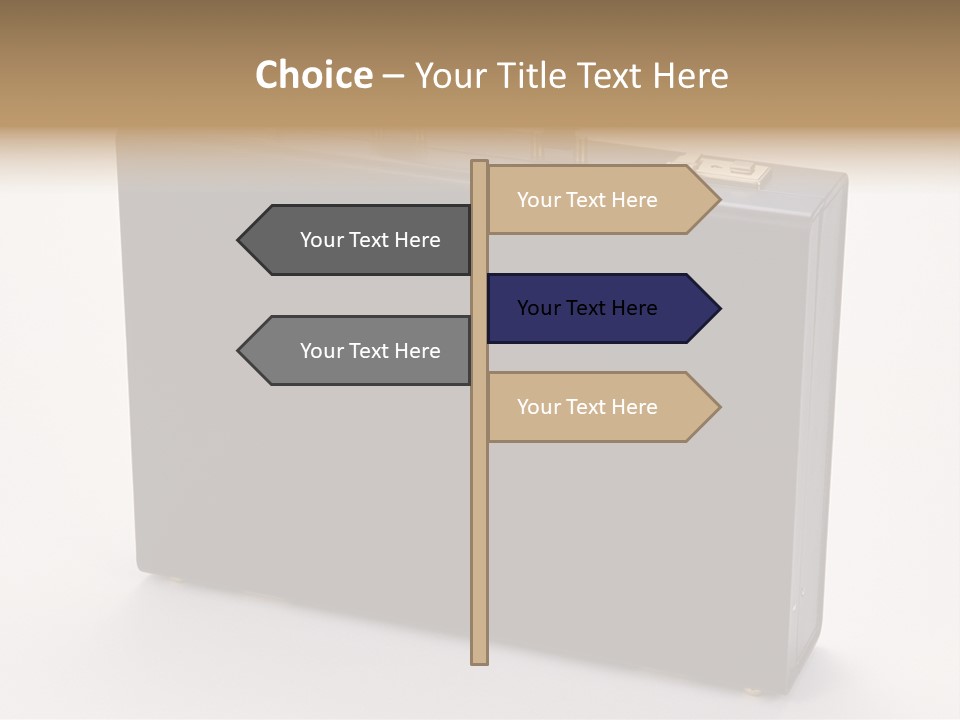 Empty Journey Black PowerPoint Template