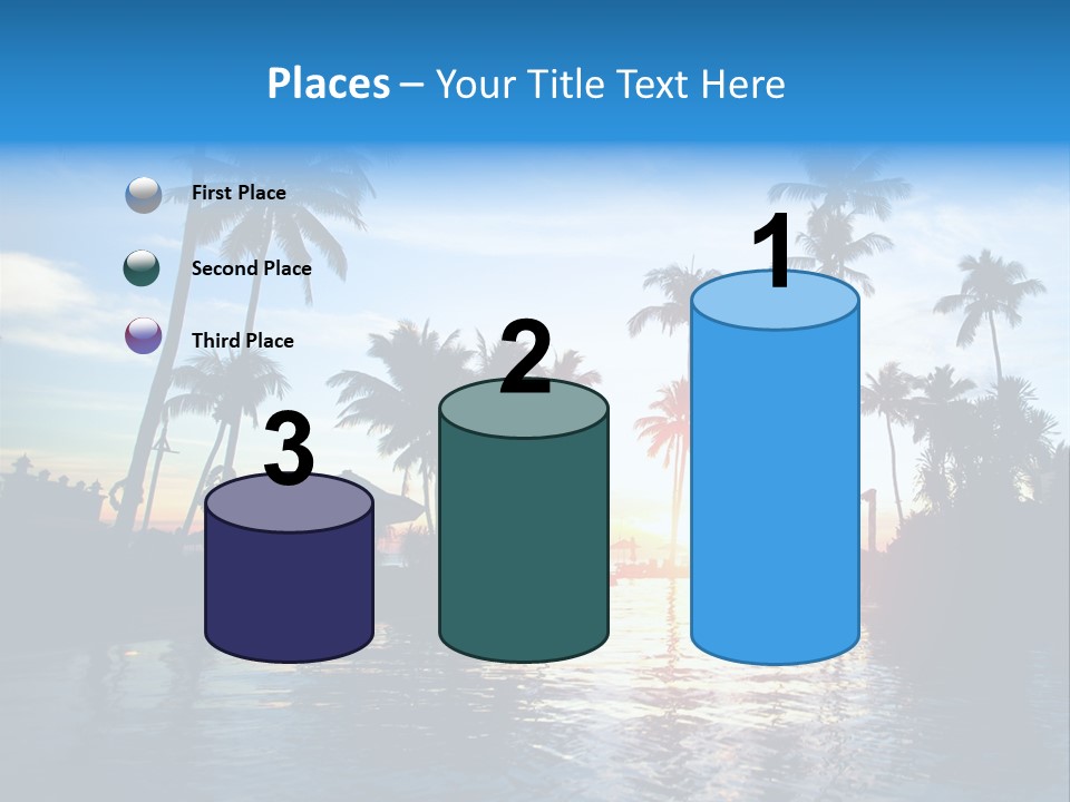 Tourist Sunny Blue PowerPoint Template