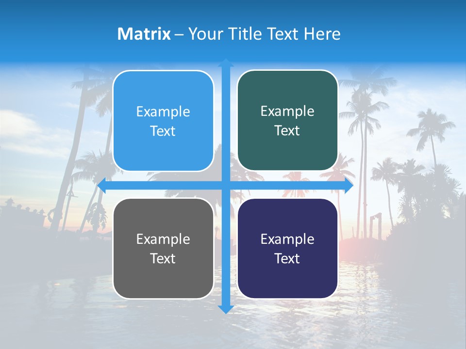 Tourist Sunny Blue PowerPoint Template