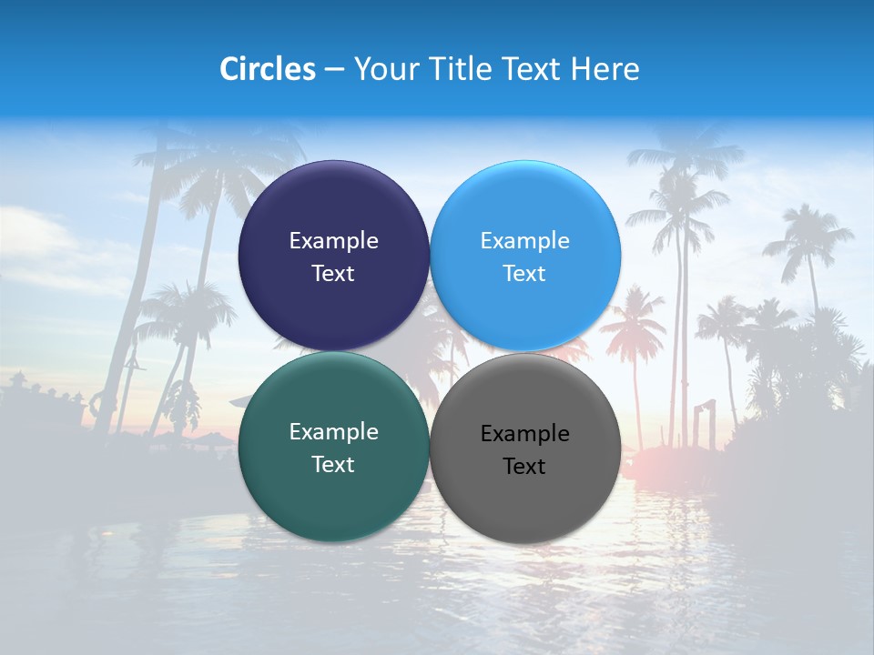 Tourist Sunny Blue PowerPoint Template