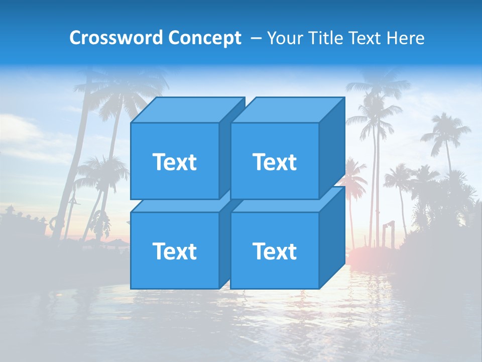 Tourist Sunny Blue PowerPoint Template