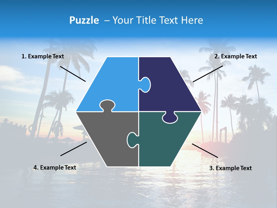 Tourist Sunny Blue PowerPoint Template