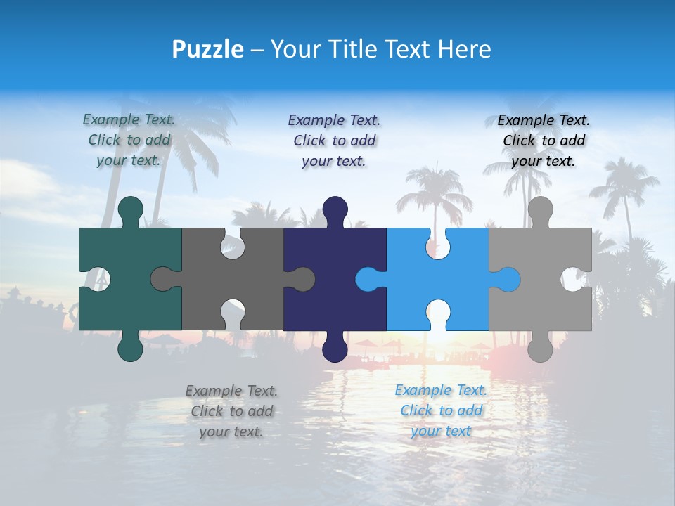 Tourist Sunny Blue PowerPoint Template