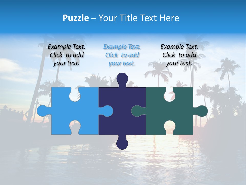 Tourist Sunny Blue PowerPoint Template