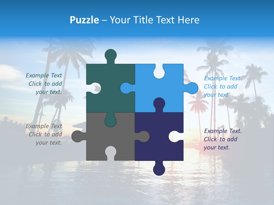 Tourist Sunny Blue PowerPoint Template