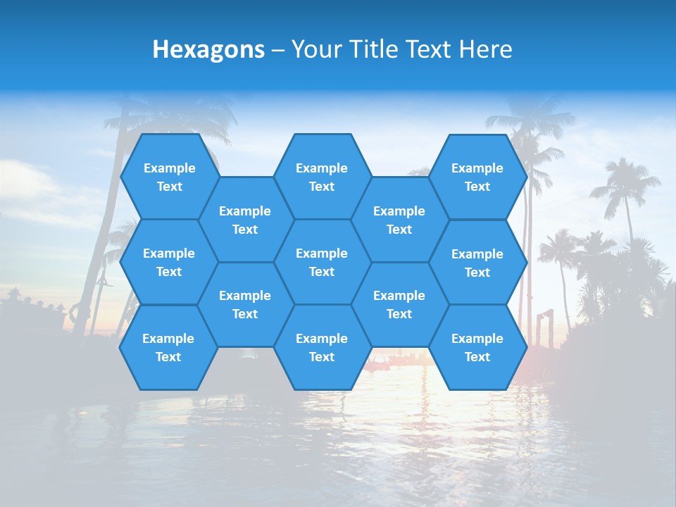 Tourist Sunny Blue PowerPoint Template