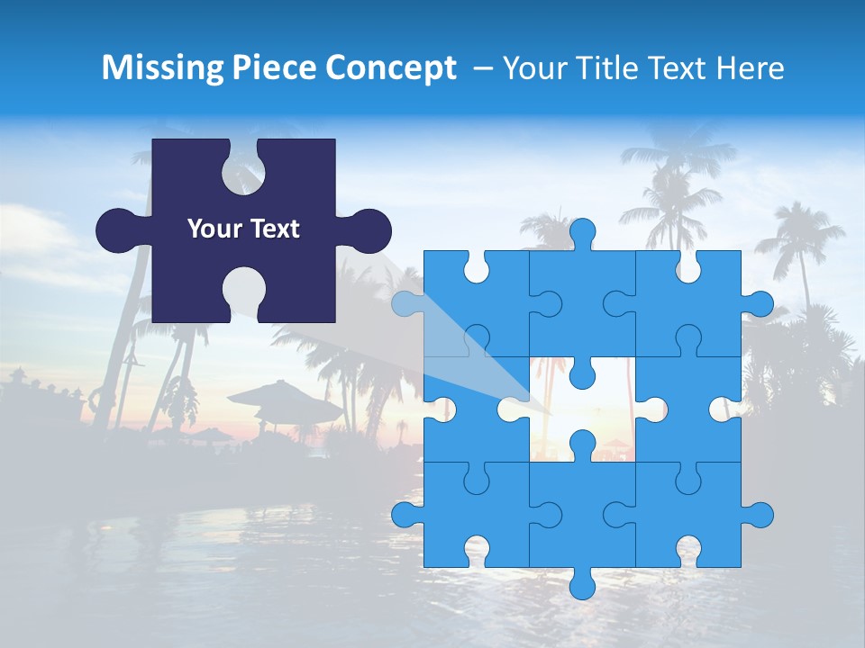 Tourist Sunny Blue PowerPoint Template