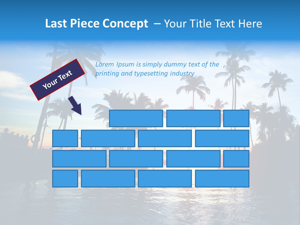 Tourist Sunny Blue PowerPoint Template