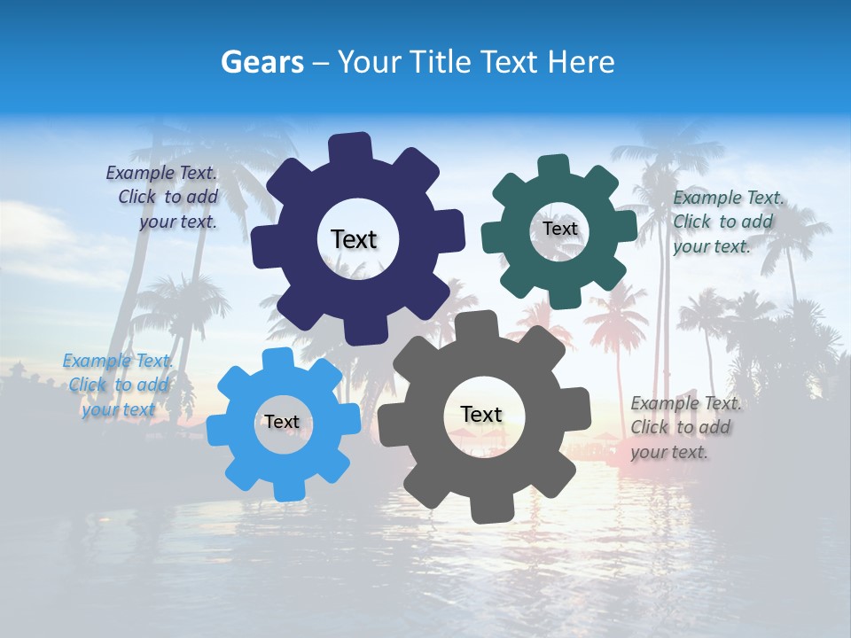 Tourist Sunny Blue PowerPoint Template