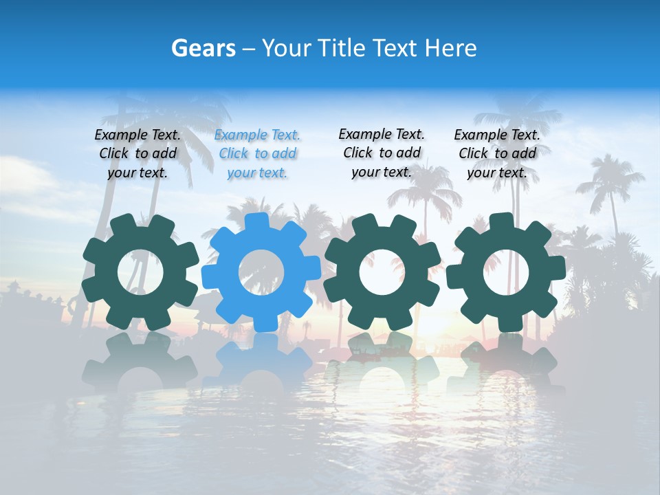 Tourist Sunny Blue PowerPoint Template